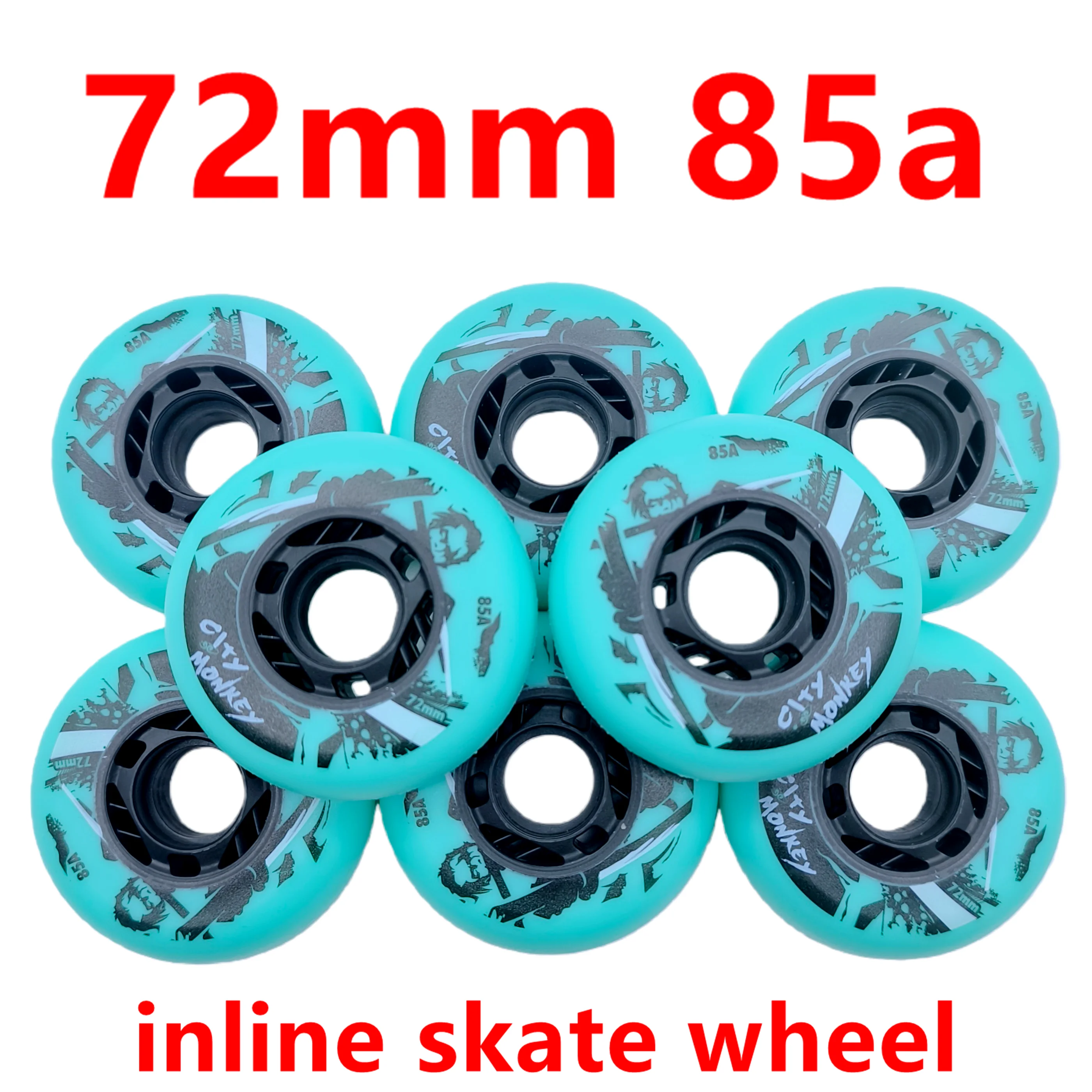 Kółka do wrotek inline, kółka do rolkówek 72mm 85A kółka FSK do wrotek inline, 8 kół/partia