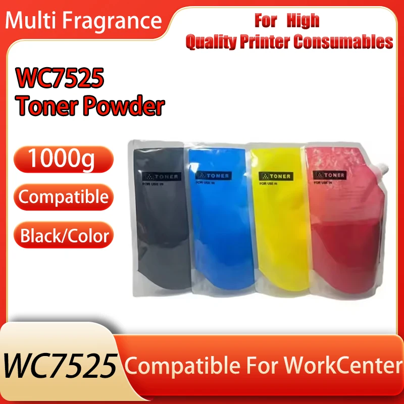 

1 шт. 1000 г/пакет Xerox WC7535 тонер-порошок, совместимый для DocuCente-IV C2270 C2275 C3370 C3371 C3373 C3375 C4475 C5570 принтер