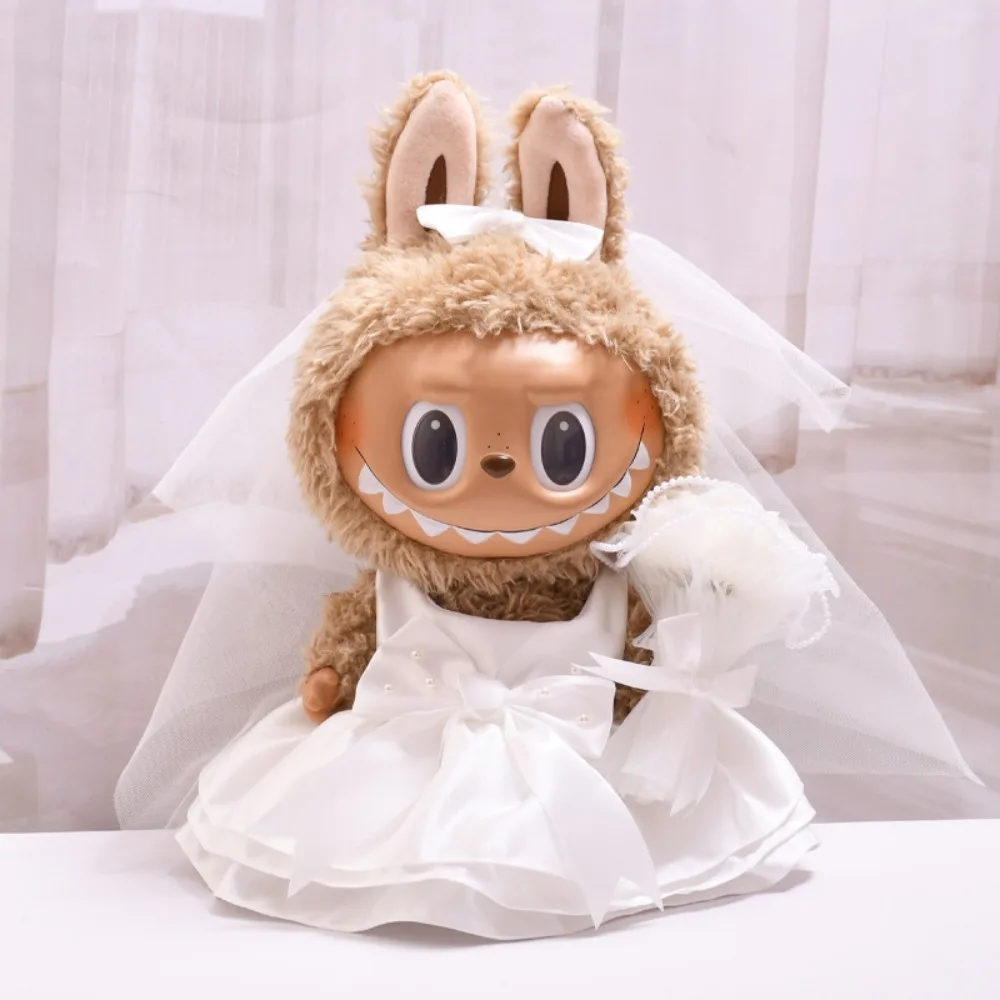 

Одежда для куклы Лабубу 38 см: очаровательное свадебное платье, костюм, аксессуары для куклы, сменная одежда, игрушка для игр и вечеринок, подарок