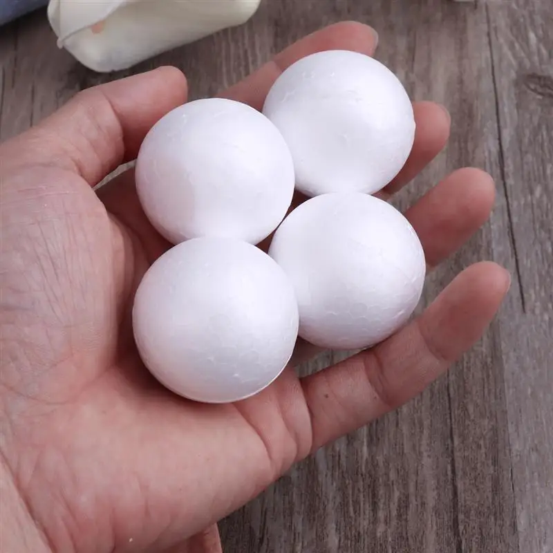 10pcs 4/6/7/8/10cm Modelling Polystyrene Large Smooth Foam Polystyrenetsss White Craft White Polystyrene Spheress Foam Ball