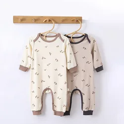 0-24M Newborn Kid Baby Boy Girl Clothes Spring Summer Cotton Baby Romper Long Sleeve Stretch Jumpsuit Cute Outfit