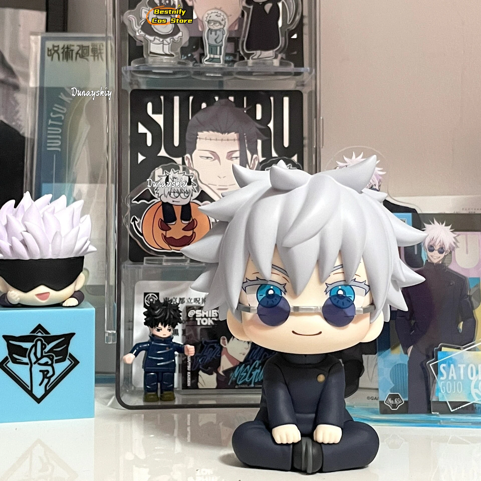 10CM Anime Jujutsu Kaisen Figure Gojo Satoru Figure Geto Suguru Figure KAWAII Mini Anime Figurine Statue Collection Model Gift