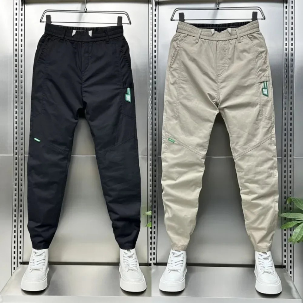 

Men's Joggers Casual Pants Korean Sweatpants Workout Running Gym Fitness Dark Grey Sports Trousers High Quality Men Clothing