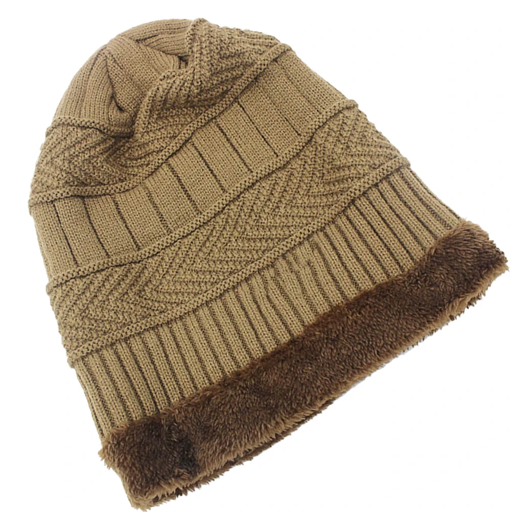 

winter knit hat knitted cap winter beanies men's hat outdoor warm hat knit beanie