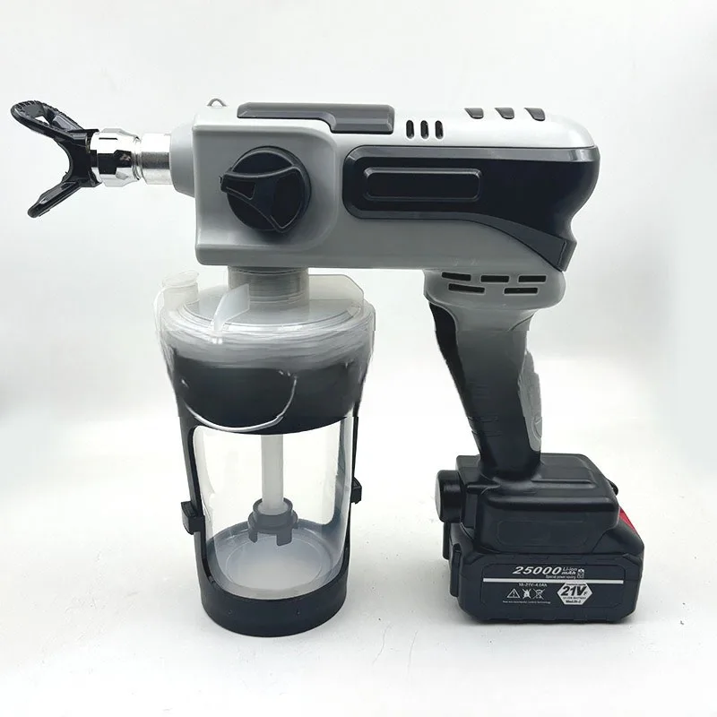 Handheld High Voltage Lithium Battery Electric Paint Sprayer For Latex Coating Small Household Spray Gun