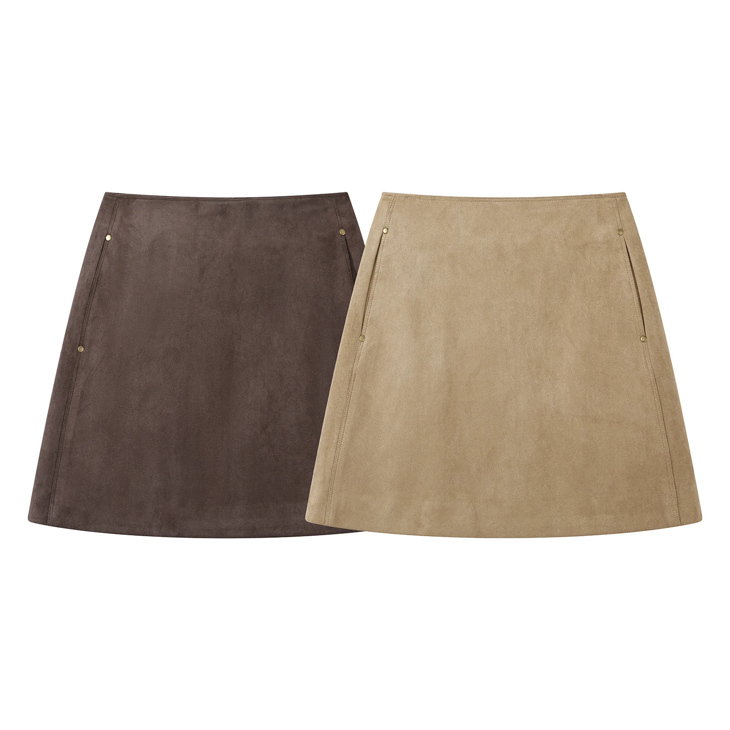 Retro americano picante menina a linha saia feminina cintura alta emagrecimento versátil camurça envoltório ort saia para senhoras