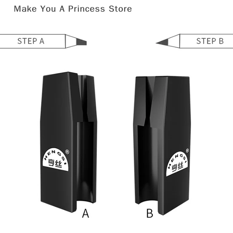 1 Stuks 2 In 1 Wenkbrauw Puntenslijper Multifunctionele Gereedschappen Voor Permanente Make-Up Wenkbrauw Lip Liner Eyeliner Potlood Tattoo Supply