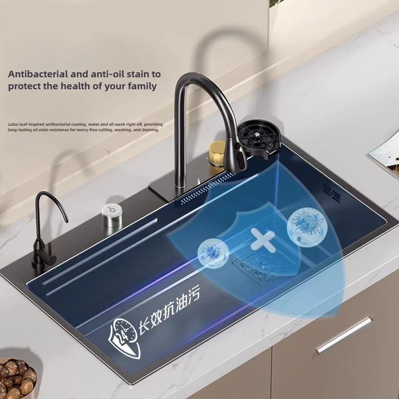 

Kitchen Stainless Steel Thickened Vegetable Sink, Kitchen Sink, Household Vegetable Sink, Complete Set of Household Sink Basin