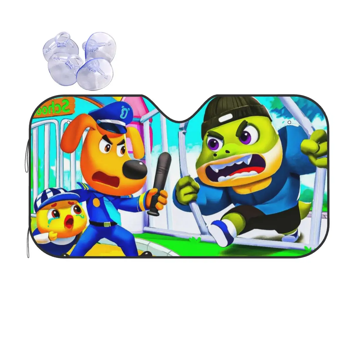 

Шериф Лабрадор Солнцезащитный козырек Лобовое стекло автомобиля Переднее лобовое стекло Солнцезащитный козырек Аксессуары Чехлы