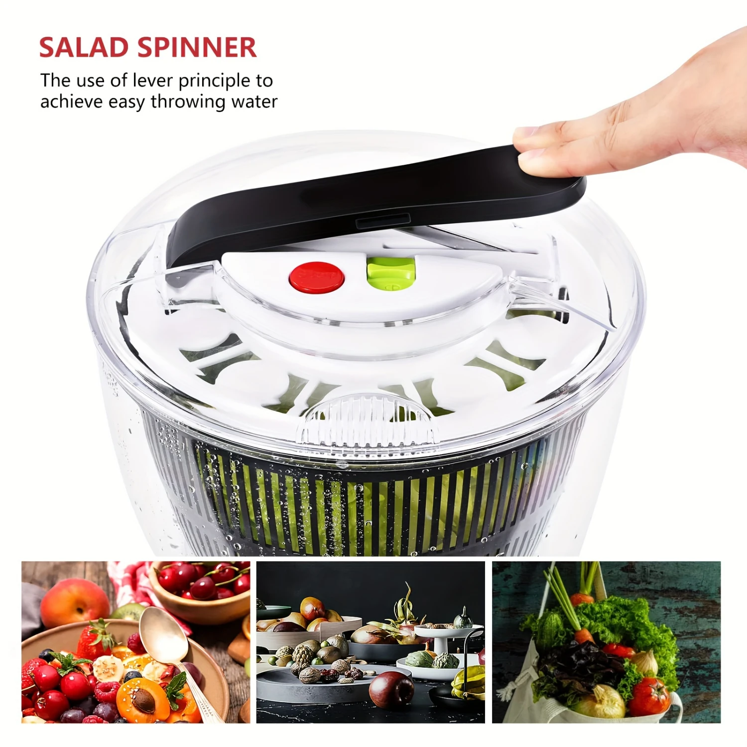 Large Capacity Plastic Fruit and Vegetable Dehydrator - Preserves Nutrients and Flavors - Easy to Use and Clean - Healthy Snack 