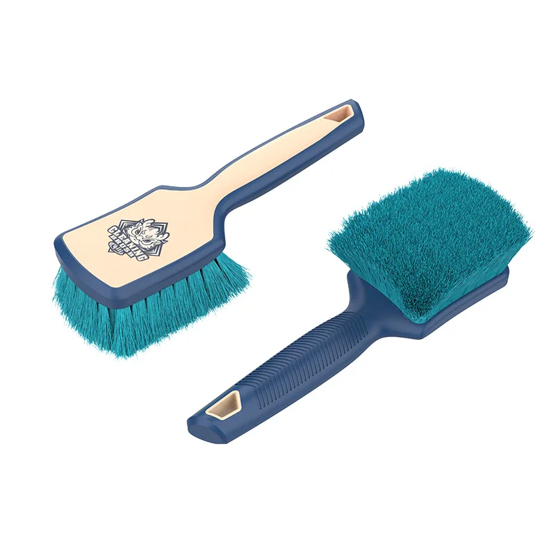 Car Beauty Tool Tire Brush Carpet Brush with Rubber Handle Auto Cleaning Brushes for Car Maintenance