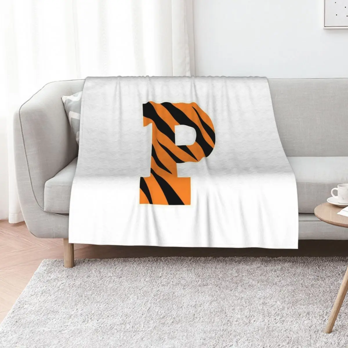 

Princeton Logo Throw Blanket Soft Plush Plaid for sofa valentine gift ideas Weighted Blankets