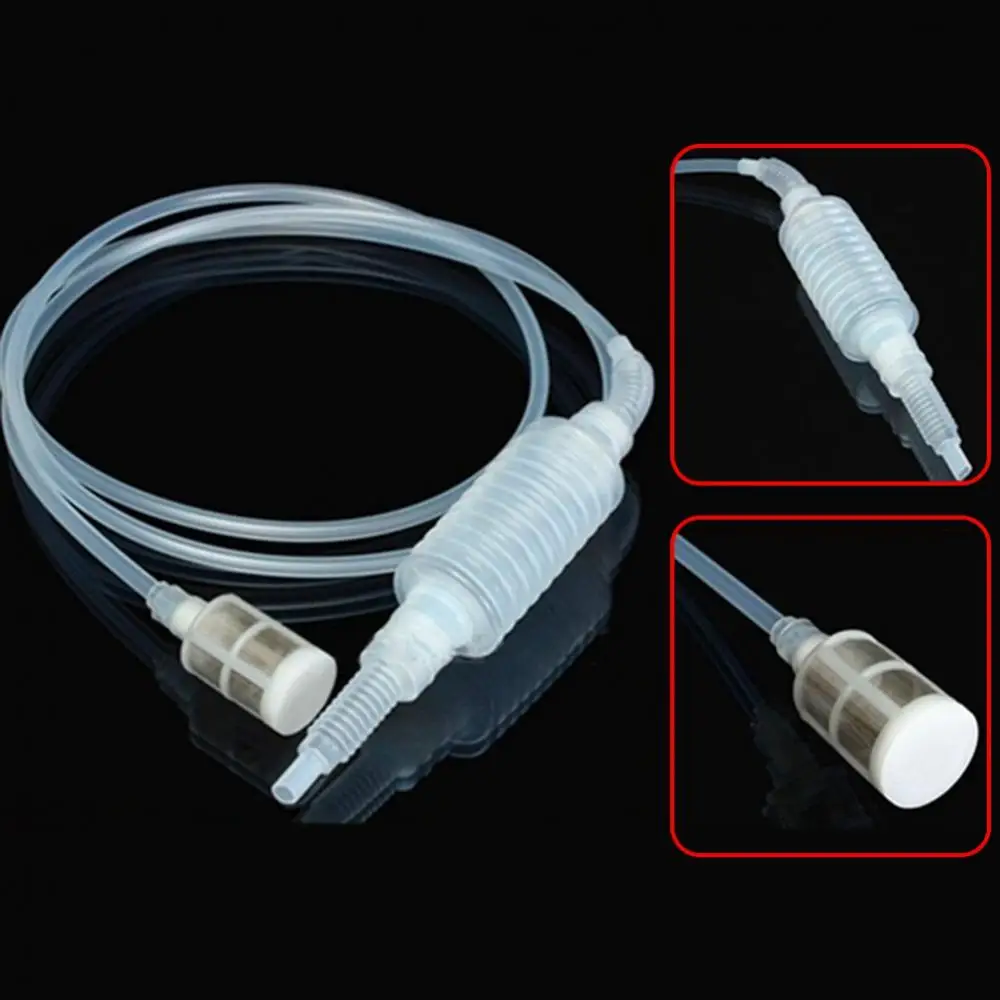 

1.9m Manual Plastic Home Brew Syphon Tube Pipe Hose Water Hand Transfer Pump Auto Siphon Racking Cane Fish Tank Water Accessory