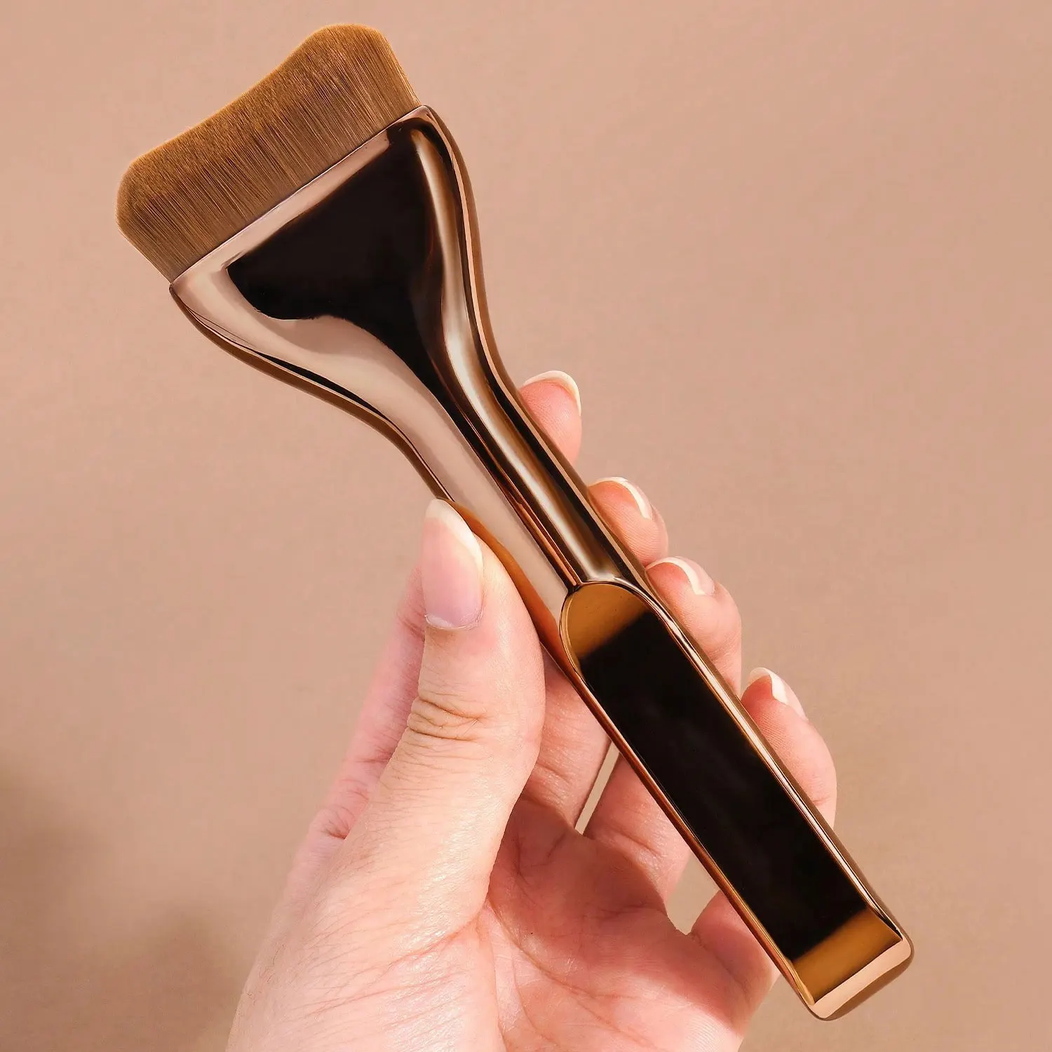 1pcs Soft Touch Makeup Brush, Professional Foundation, Concealer, Powder, Blush & Contour Brush, Travel Beauty Tool Gift