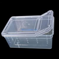 090D Transparent Reptiles Cage Hatching Container for Spider for Frog Cricket