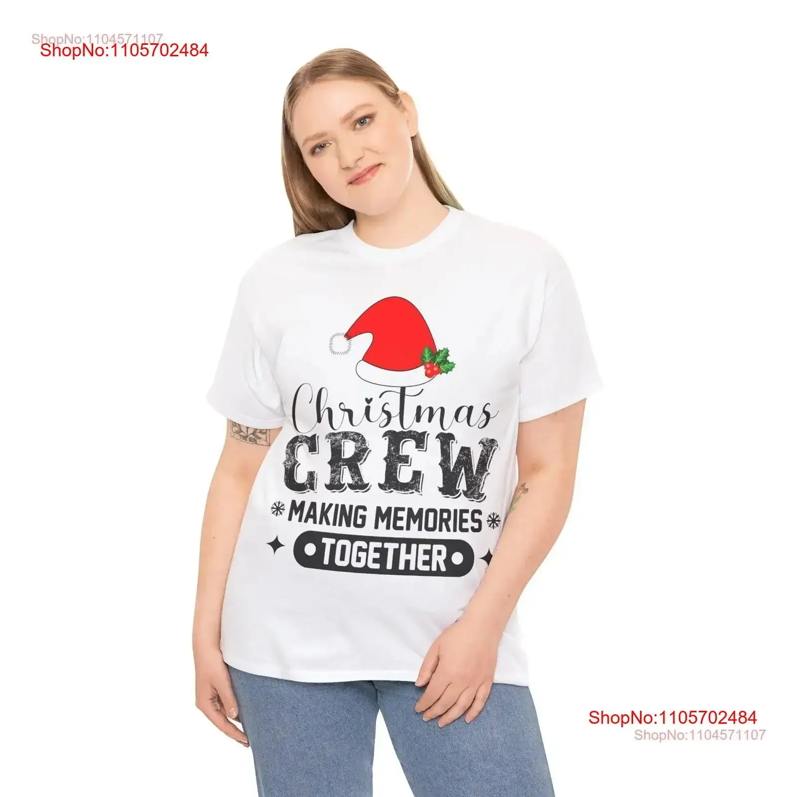 Christmas Santa Hat T Shirt Holiday Festive Classic Holly Jolly Cotton Xmas Idea Winter Season Apparel vintage Washed homme