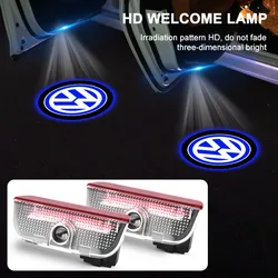 2 pz LED Porta Auto proiettore universale luci di benvenuto ad alta definizione Per Volkswagen Polo Golf Passat Tiguan Arteon Touareg Taigo