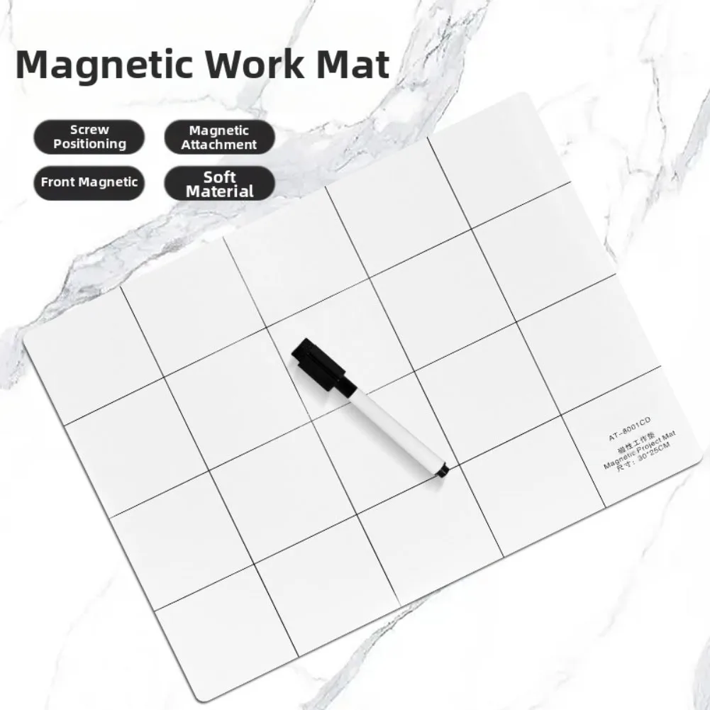 1PCS Work Pad Rubber Magnet Magnetic Work Pad Working Memory Screws Storage Mat Smartphone Electronic Devices Repairs