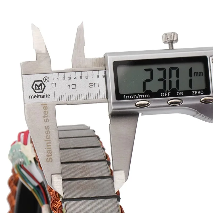 Rotor sem escova do estator do veículo elétrico de 10 polegadas 16 polegadas - 48v 60v 350w 500w, bobina do motor do modelo simples do inversor, alta eficiência