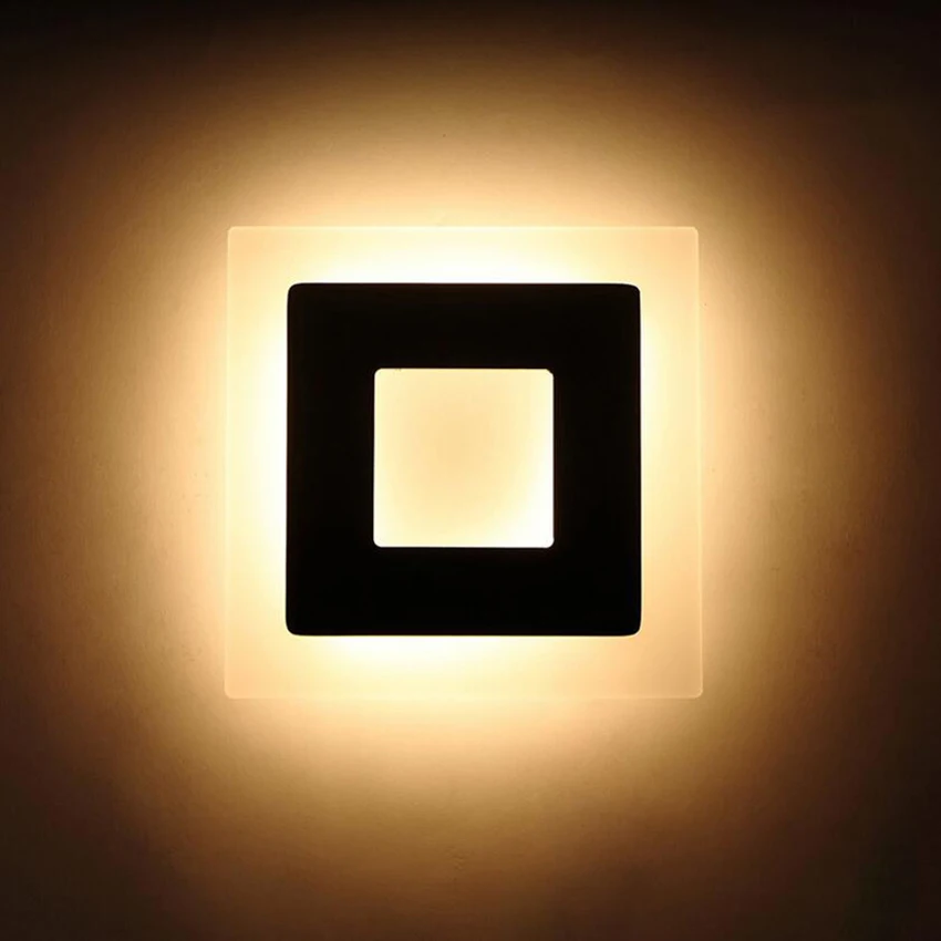 

18W Minimalist Wall Light Background Wall Lamps Bedroom Bedside Wall Lighting Fixture Washing Wall Sconce BL66