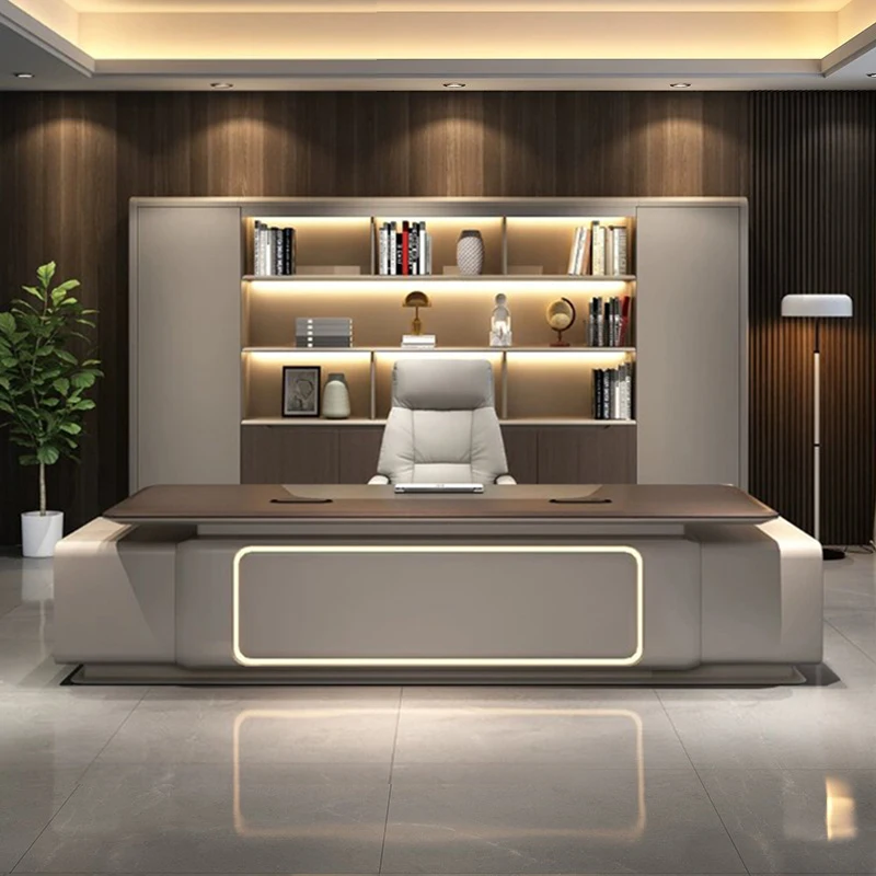 Desk Tablet Stand Adjustable Work Storage Shelves Computer Desk With Storage Office Desks Home Office Writing Desk Modern