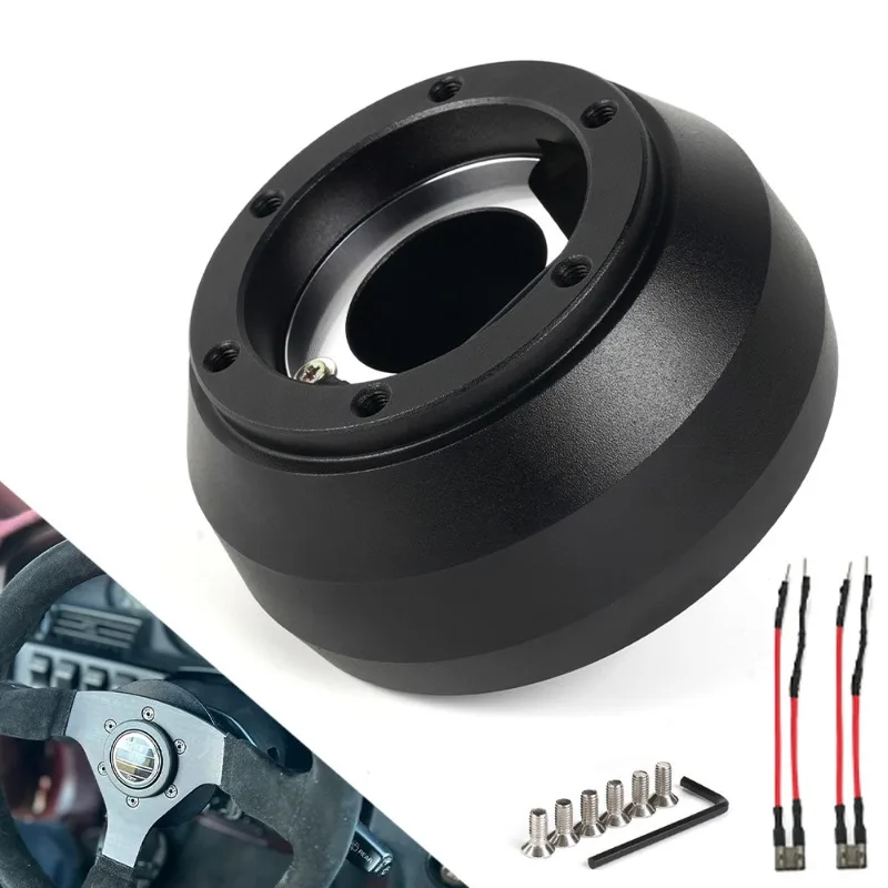 

Aluminum Alloy Steering Wheel Base Applicable for Toyota Racing Steering Wheel Quick Release Boss Short Hub Adapter for Subaru