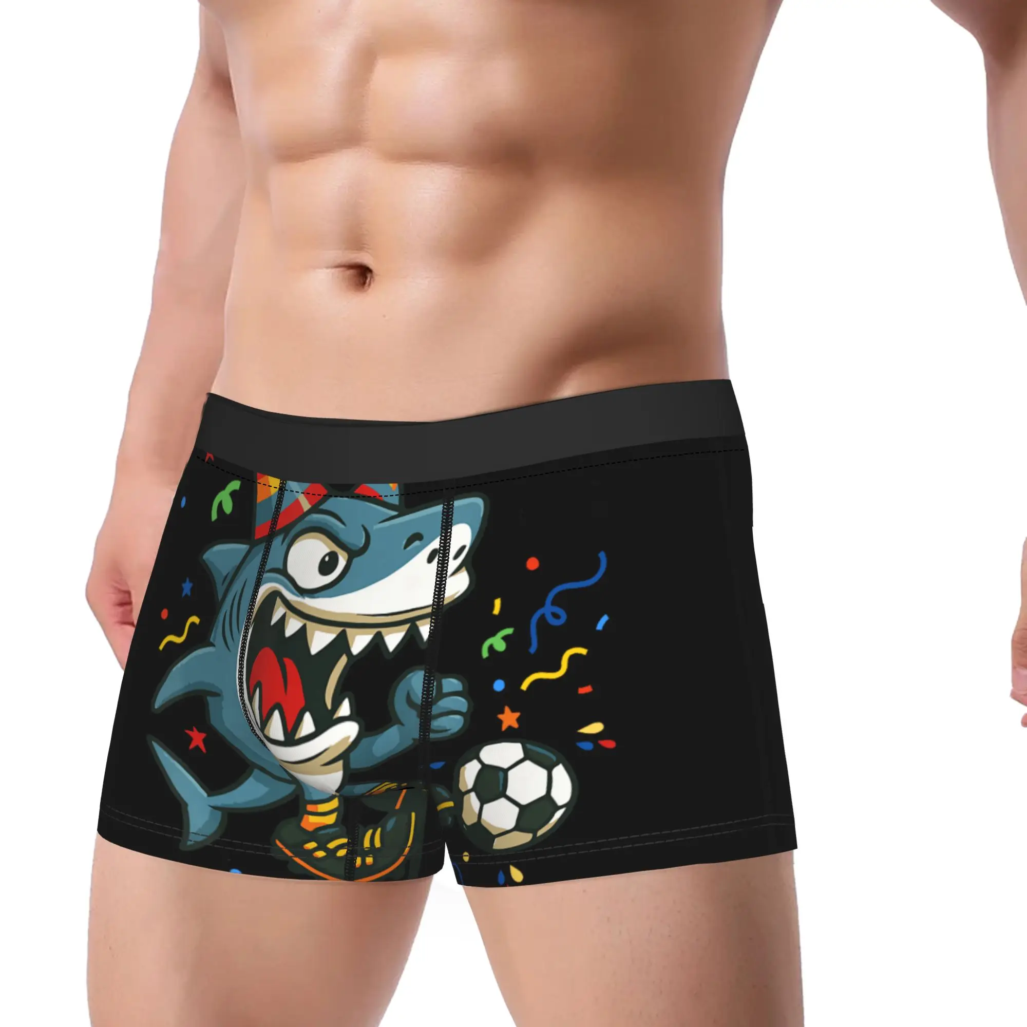 Tralalero Tralala Brainrot Italian Boy Soccer 8th Birthday Underwear Underpants Pattern Breathable Boxer Shorts Shorts Briefs
