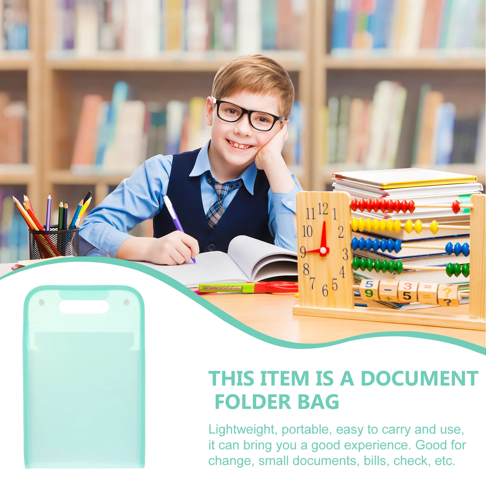 

Portable Sorting Folder Accordion File Bag For A4 Paper Receipts Business Cards Coupons Tickets Plastic Office Document