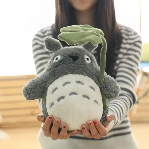 70cm Big Size Lotus Leaf Totoro Plush Toy Totoro Stuffed Animal Doll Totoro Plushies Sofa Bed Room Decor Kid Gifts Girl