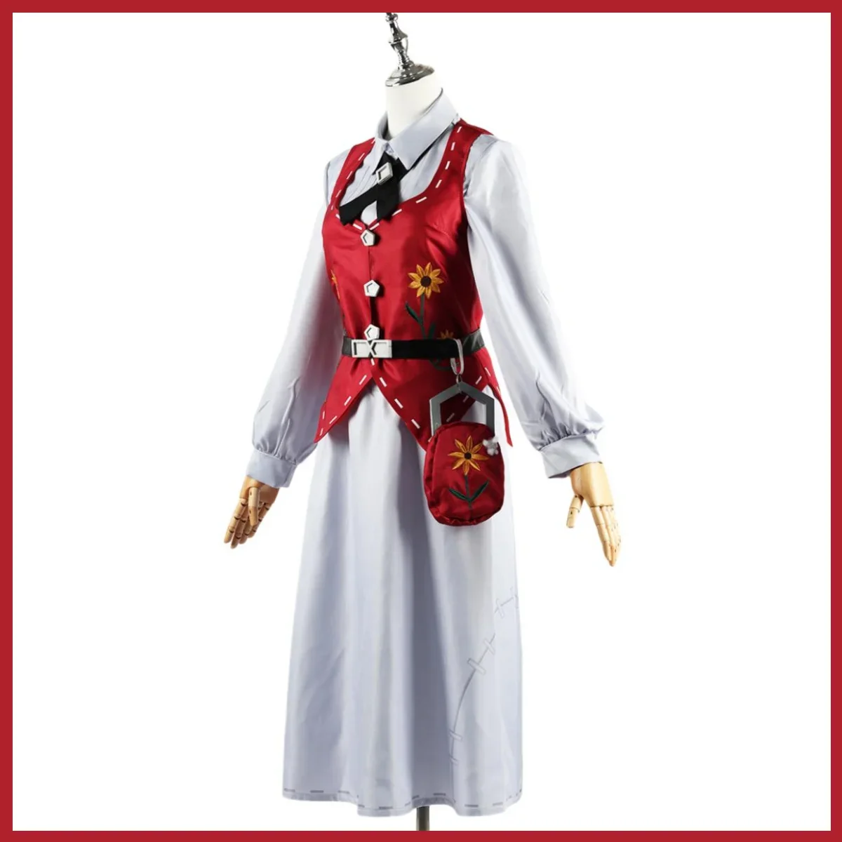 Disfraz de juego de Anime Anne Rogers para mujer, traje de Cosplay con peluca, falda, chaleco, camisa, uniforme, encantador, traje de fiesta de navidad