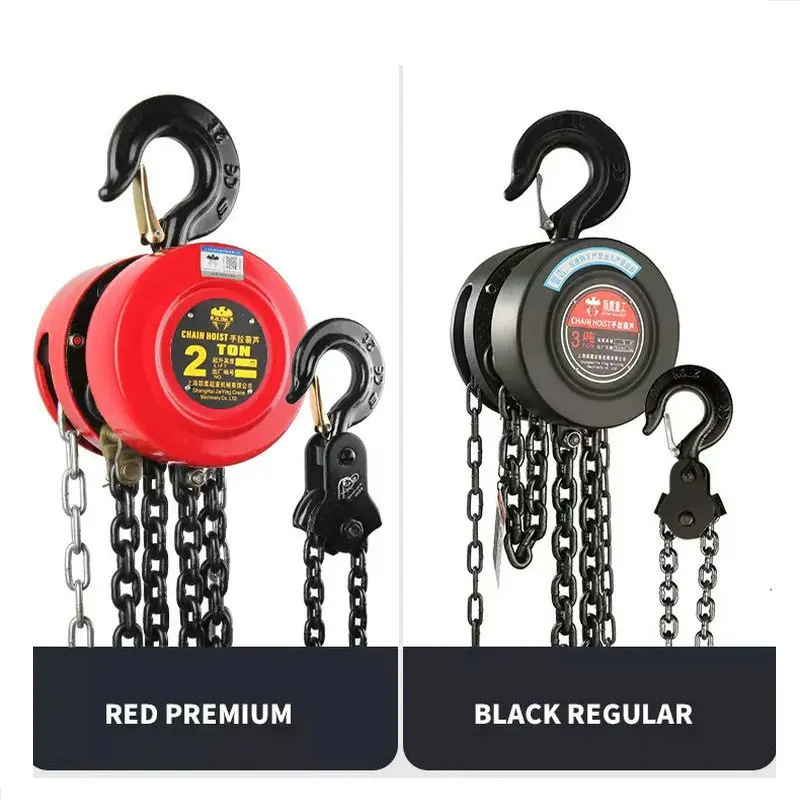 

HQ HSZ Type 1-10 Ton 1.5-9 Meters Manual Ratchet Winch Lifting Crane Block Hand Chain Hoist