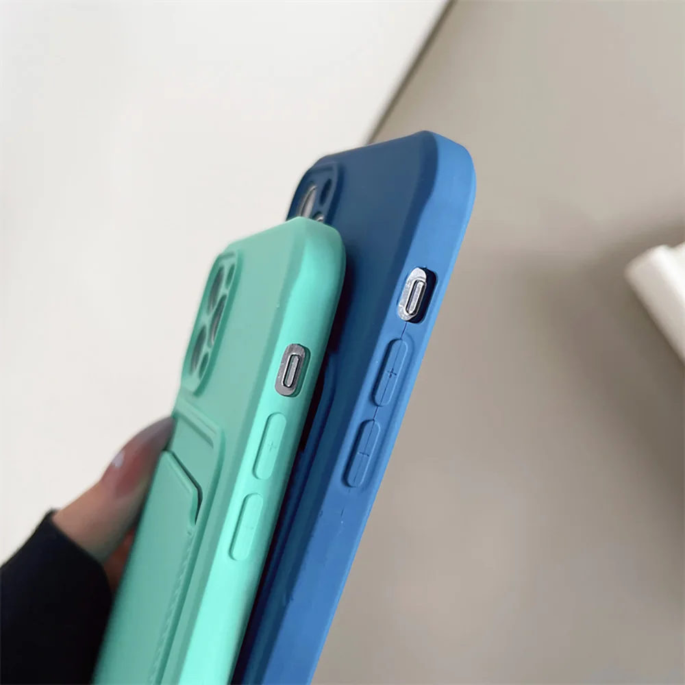 Silicone Shockproof Wallet Phone Case For Apple iPhone 18 17Air 16 15 14 13 12 11 Pro Max Plus Card Slot Pocket Protective Cover view 5
