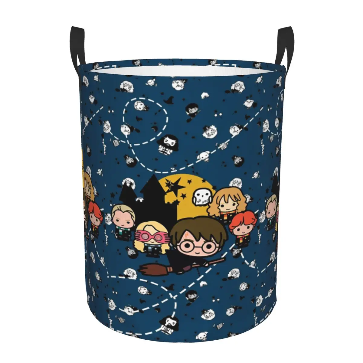 Harrys Potters Magic School Laundry Hamper Baskets PlayRoom Storage Basket for Kids