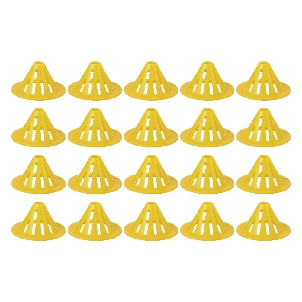 20Pcs Ventilation Hole Plastic Beehive Escape Equipment Cone Shape One-Way Entrance Gate Beehive Entrance Exit Cone Apiary Use