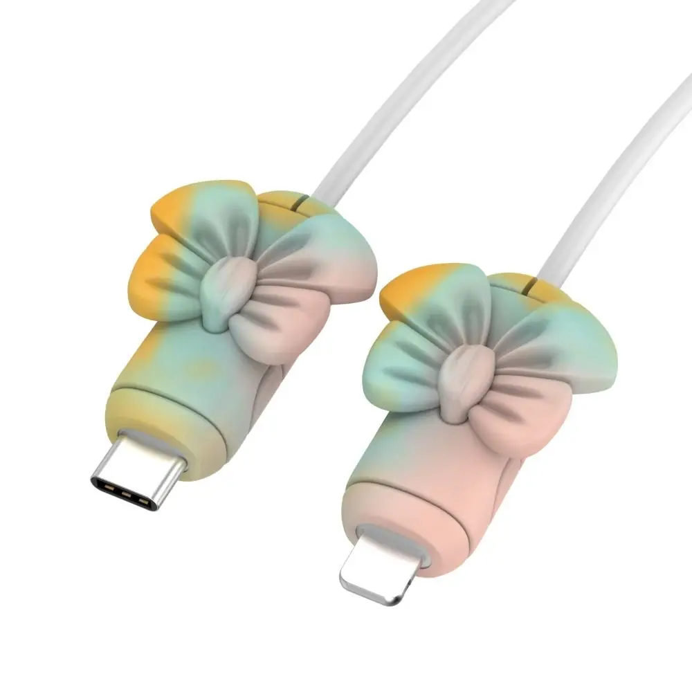 حامي كابل جديد غطاء سيليكون ناعم من النوع C حامي كابل الشاحن الملحقات العملية