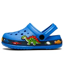 Nuovi bambini Unicorno Dinosauro Scarpe da giardino Sandali piatti da spiaggia Pantofole Sandali per bambini Pantofola antiscivolo Scarpe estive con foro