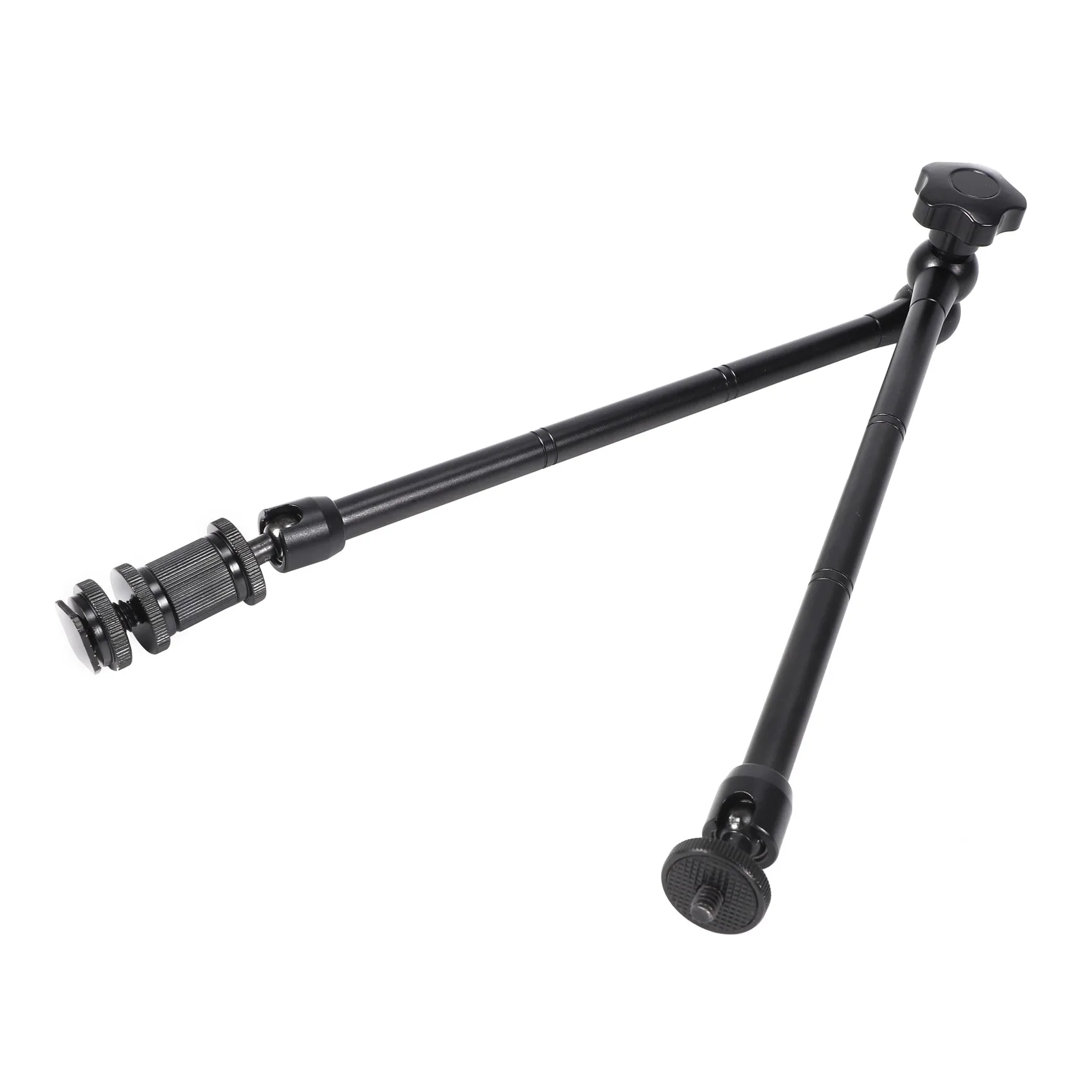 Super Deals 20Inch Adjustable Articulating Friction Magic Arm with Hot Shoe Mount for LED Light DSLR Rig LCD Monitor