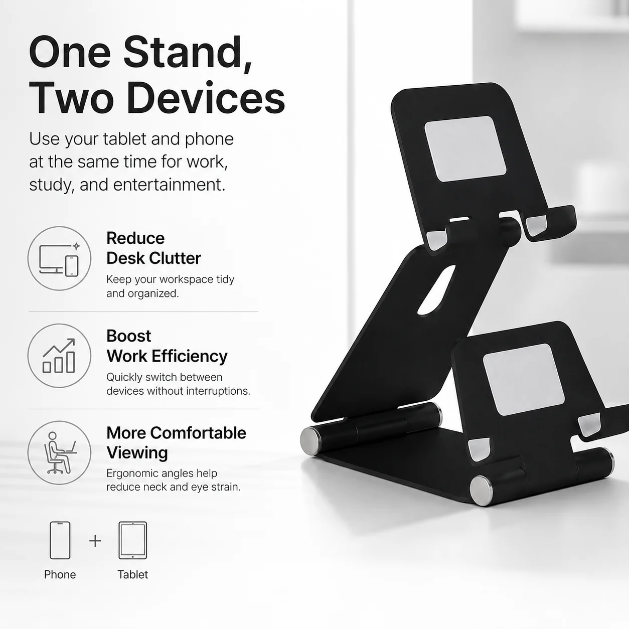 Multi-Angle 2 in 1 Aluminum Ph - огляд і ціна Iphone Tablet Accessories