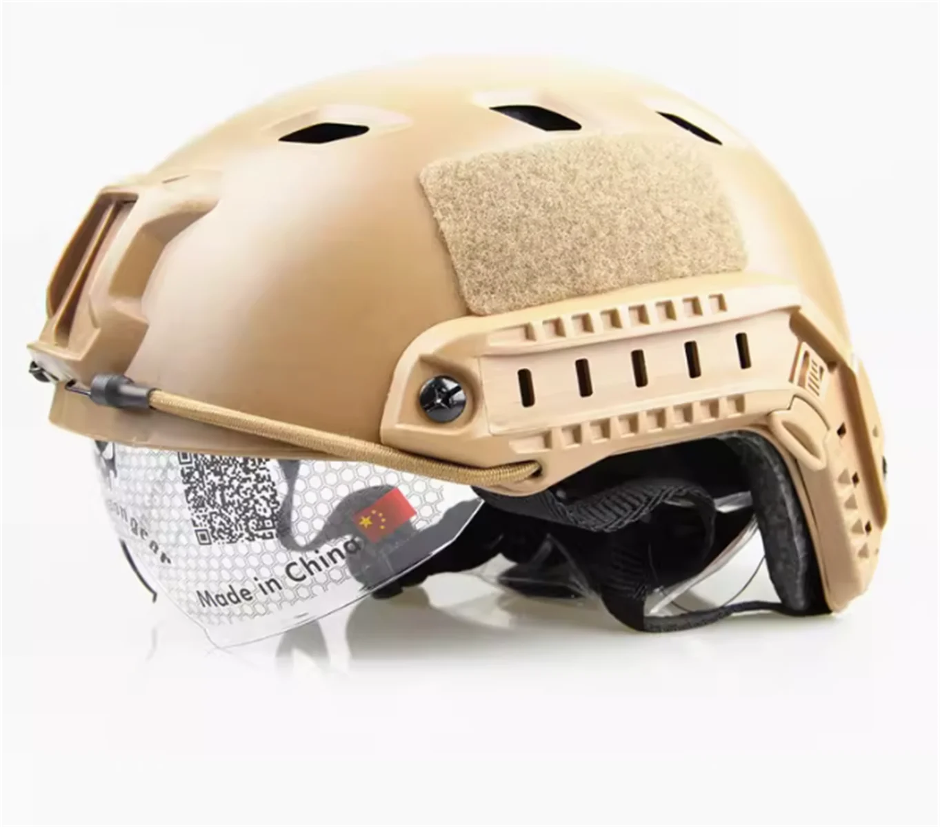 Casco táctico para fanáticos militares, edición de parabrisas, casco ligero anticolisión