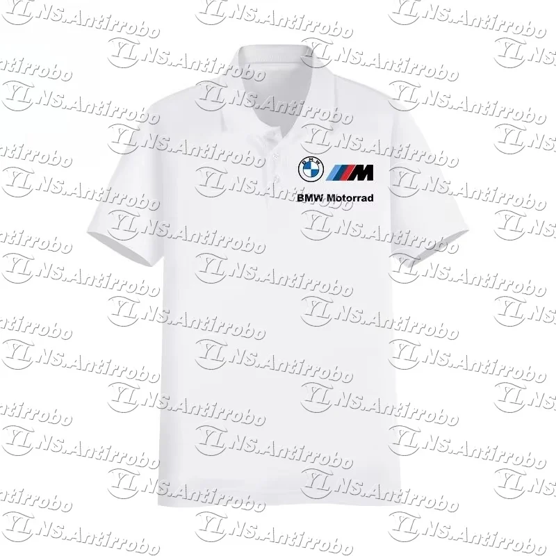 BMW verão moda luxo camisa polo 3d fino respirável secagem rápida roupas esportivas de alta qualidade dos homens negócios manga curta polo shir