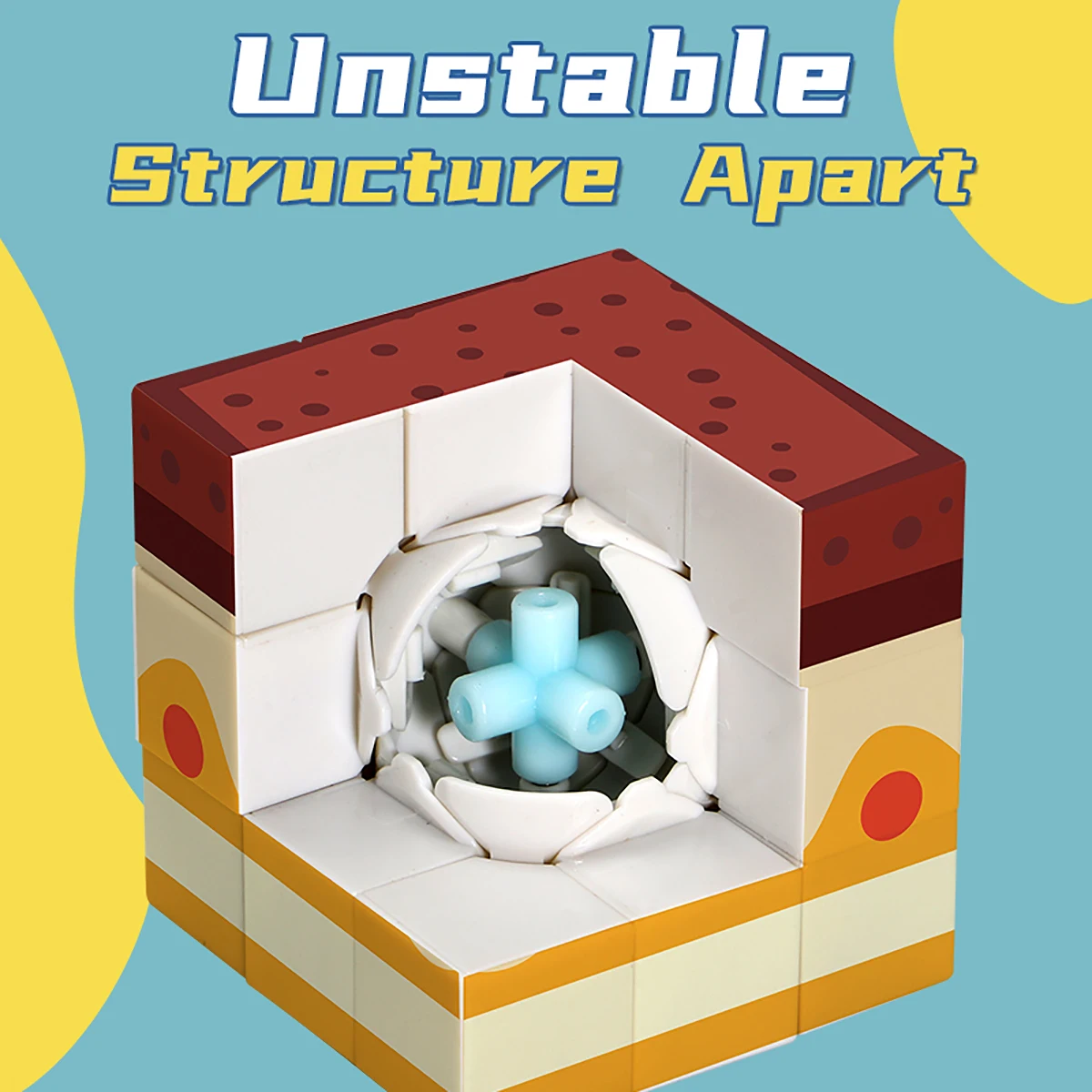 Magic Cube 3x3x3 3D UV torta puzzle antistress professionale gioco di velocità liscia regalo giocattolo per bambini