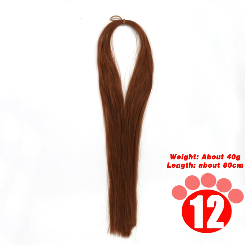 80CM 1/3 1/4 1/6 SD Doll Hair Accessories Salon Ob Heat Resistant Doll Wig Hair Hand Woven Modified DIY Hair Grafting Hair