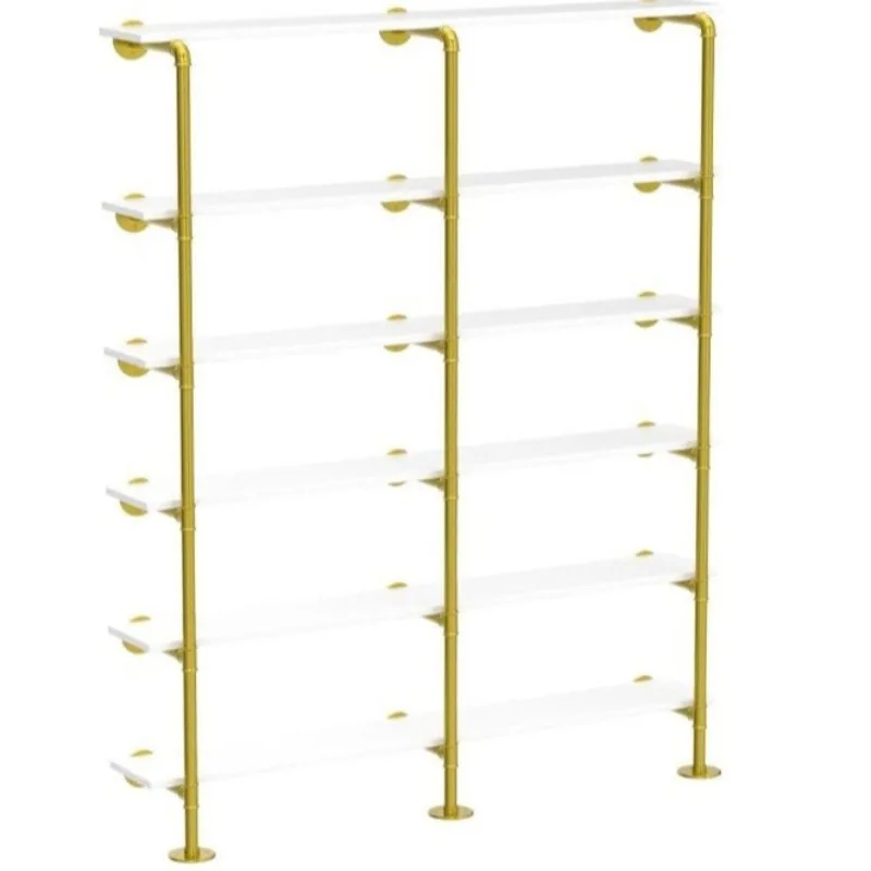Cross-border industrial style indoor bedroom study wall hanging storage multi-layer space storage bookshelf storage