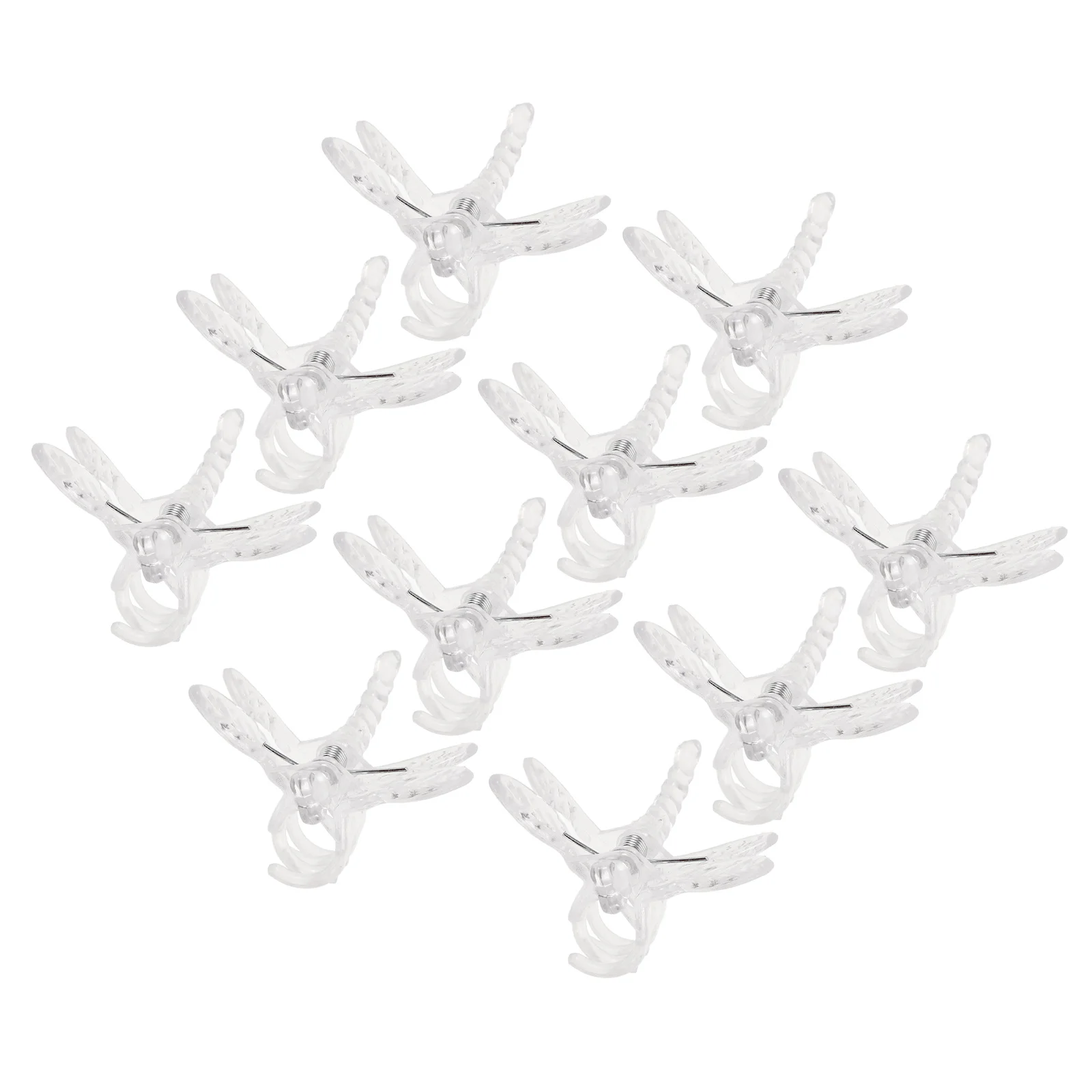 10 قطعة مقاطع جذع الأوركيد واضحة اليعسوب تصميم دعم النبات المشبك لفاصوليا الطماطم الكرمة تسلق زهرة لوازم حديقة #6