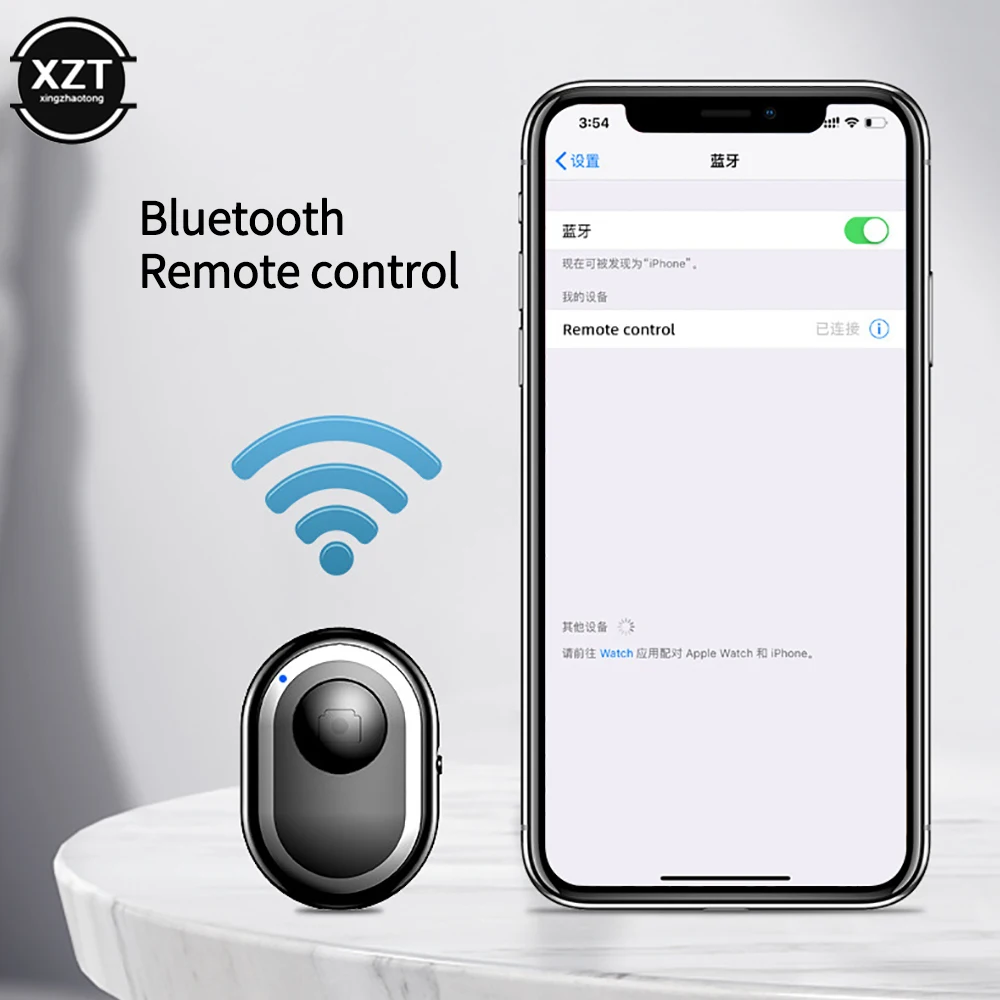 Nowy Mini Bluetooth kompatybilny przycisk zdalnego sterowania kontroler bezprzewodowy samowyzwalacz wyzwalacz Release Selfie dla smartfonów Camera