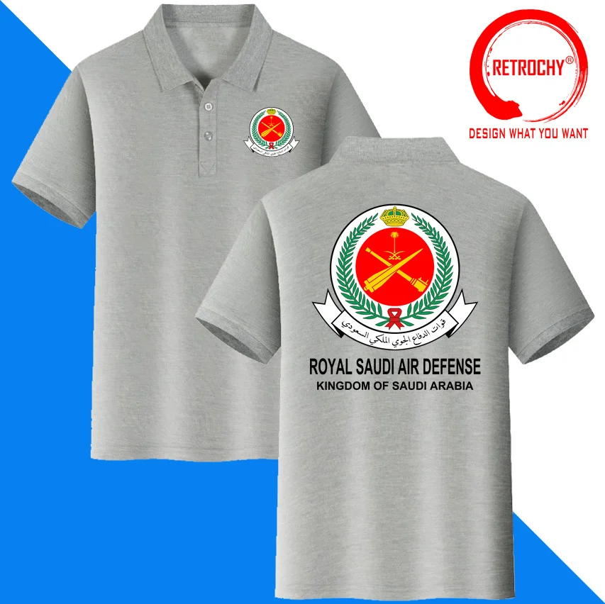 Kingdom of Saudi Arabia Polo Shirt Saudi Arabian Army SA SAU Polo Shirts Country Tactical Military Royal Saudi Air Defense Shirt