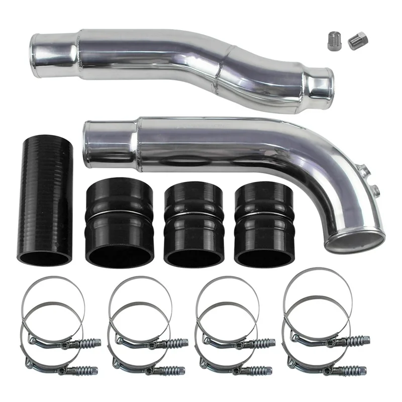 Ladeluftkühler-poliertes Rohrset und Stiefel für 2007,5–2009 Dodge Ram 2500 3500 6,7 l