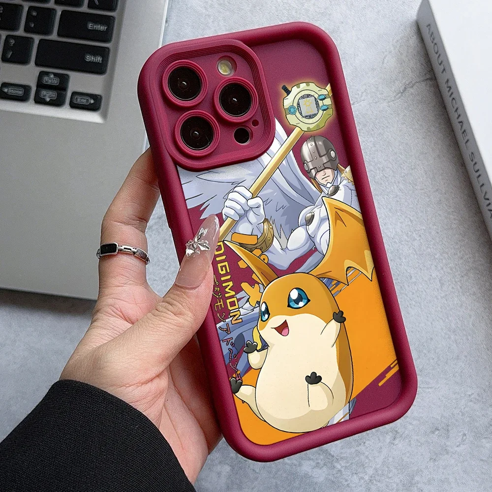 Digimon Patamon Angemon Phone Case for Samsung Galaxy S24 S23 S22 S21 FE Ultra Plus 5G Note 20 Pro M54 Protection Soft TPU Cover