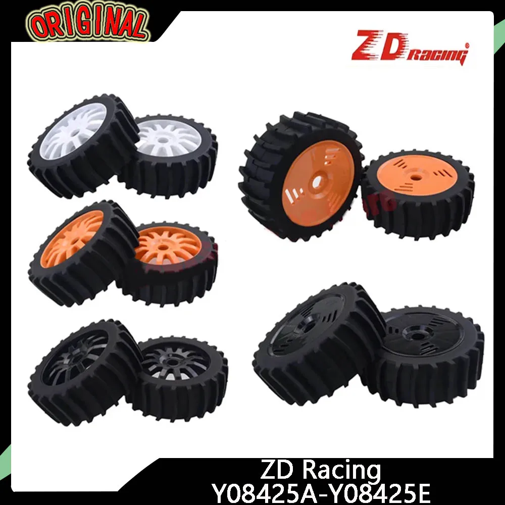 

ZD Racing 1/8 RC Off-Road Sand Tires & Wheels, High Grip - Compatible with Redcat, HPI Savage