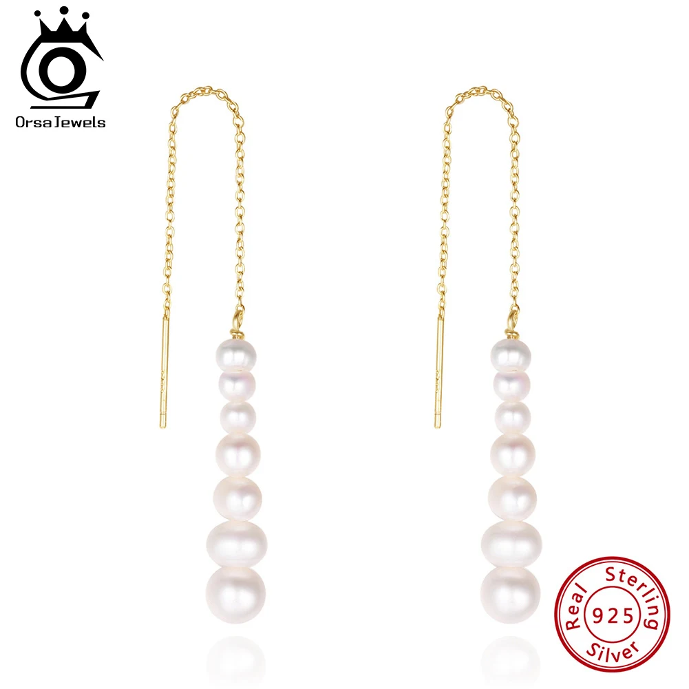 

Женские длинные серьги-кисточки с пресноводным жемчугом, серебро 925 пробы